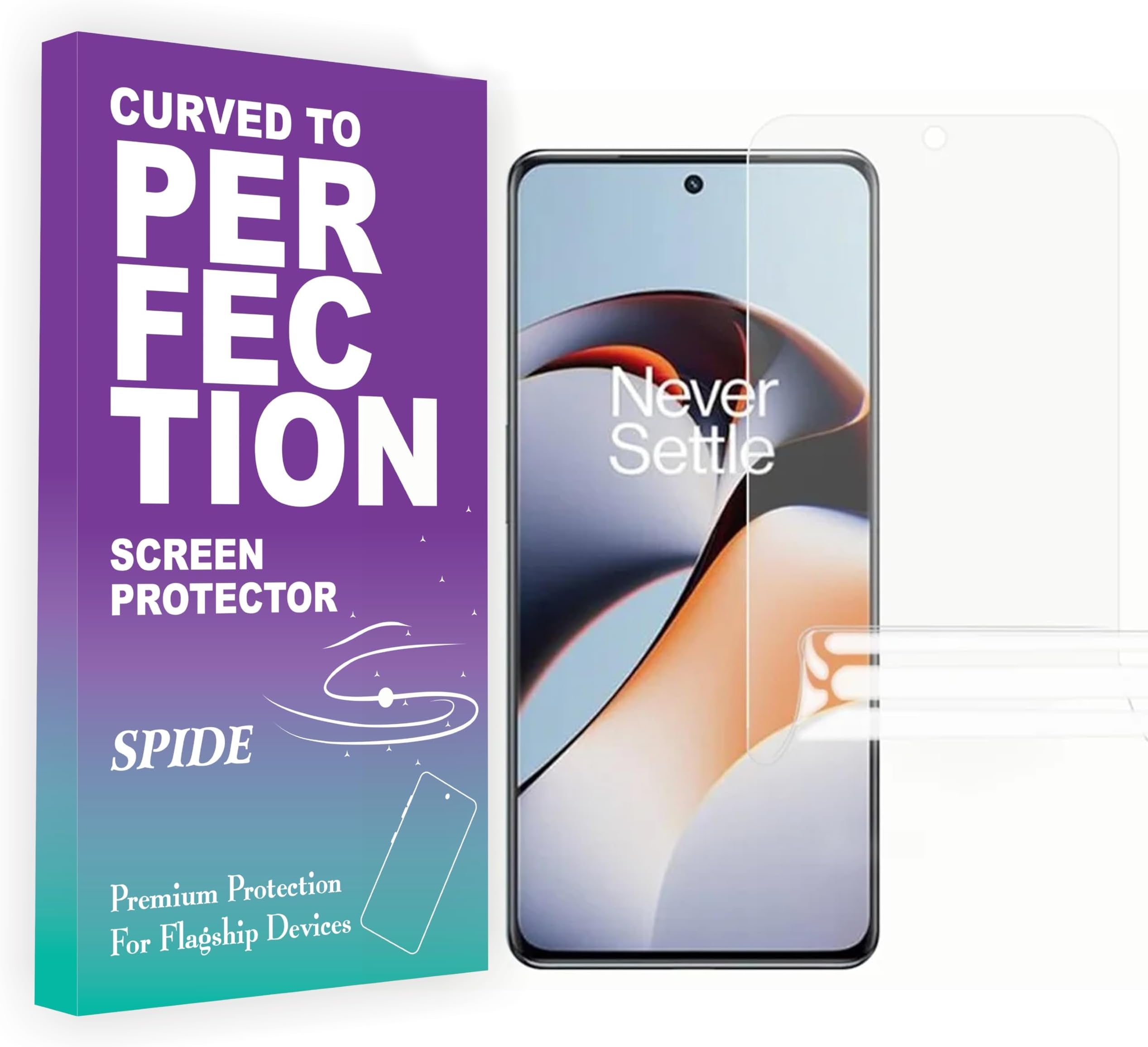 4youquality -TPU Unbreakable Membrane Full Screen Protector For Oneplus 11R (6.74 Inch) With Easy Self Installation Kit | Transparent