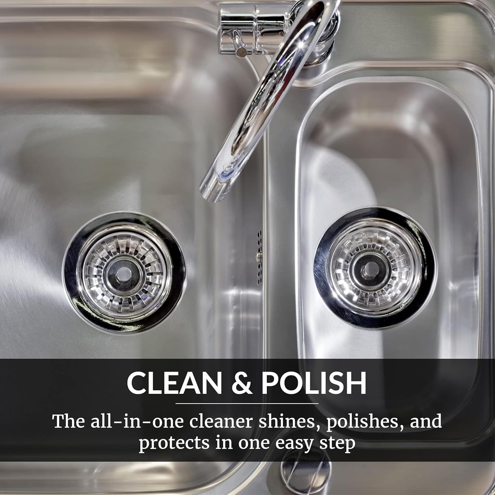 Detergente nero per lavello e rubinetto, perfetto detergente e lucidante per lavelli, rimuove i depositi di calcare per rubinetti neri e superfici in ceramica (6 bottiglie)