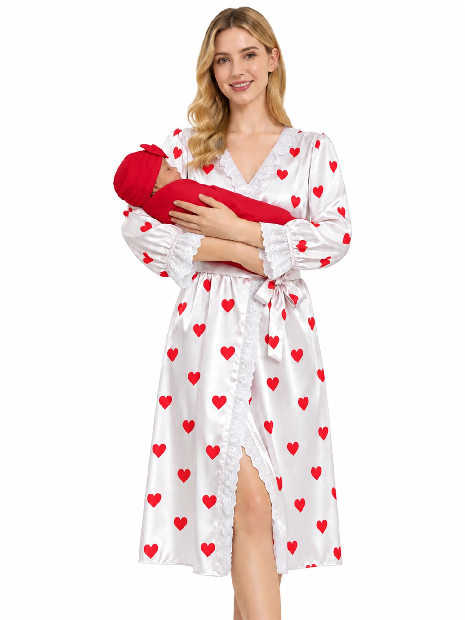 IEFIEL Femme Maman Et Moi Outfit Tenues Coordonnées Famille Tenue Familiale