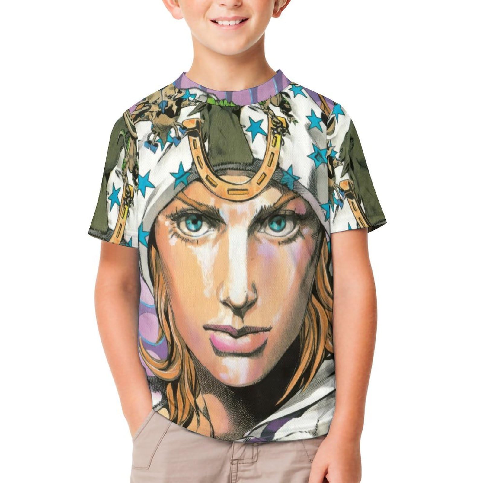 Amazon.co.jp: 子供 Tシャツ ジョジョの奇妙な冒険 グイード・ミスタ 