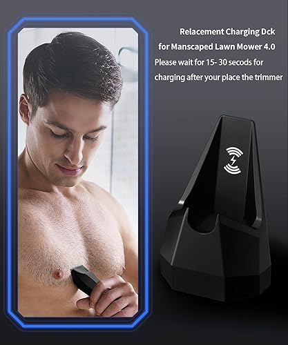 Miniatura 3 de Repuesto para cargador MANSCAPED 4.0 con adaptador de CA, base de soporte de carga inalámbrica para recortadora de pelo eléctrica MANSCAPED 4.0