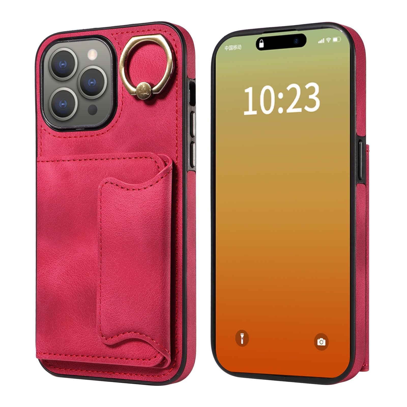 Étui iPhone 16 Pro Max cuir portefeuille de protection antichoc militaire - 8