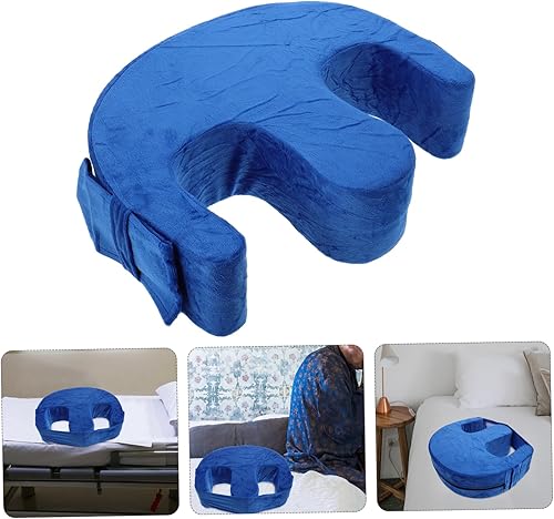 Miniatura 7 de FRCOLOR Almohada de giro lateral para pacientes postrados en cama, cómodo cojín de cuña de posicionamiento para ancianos, diseño antideslizante