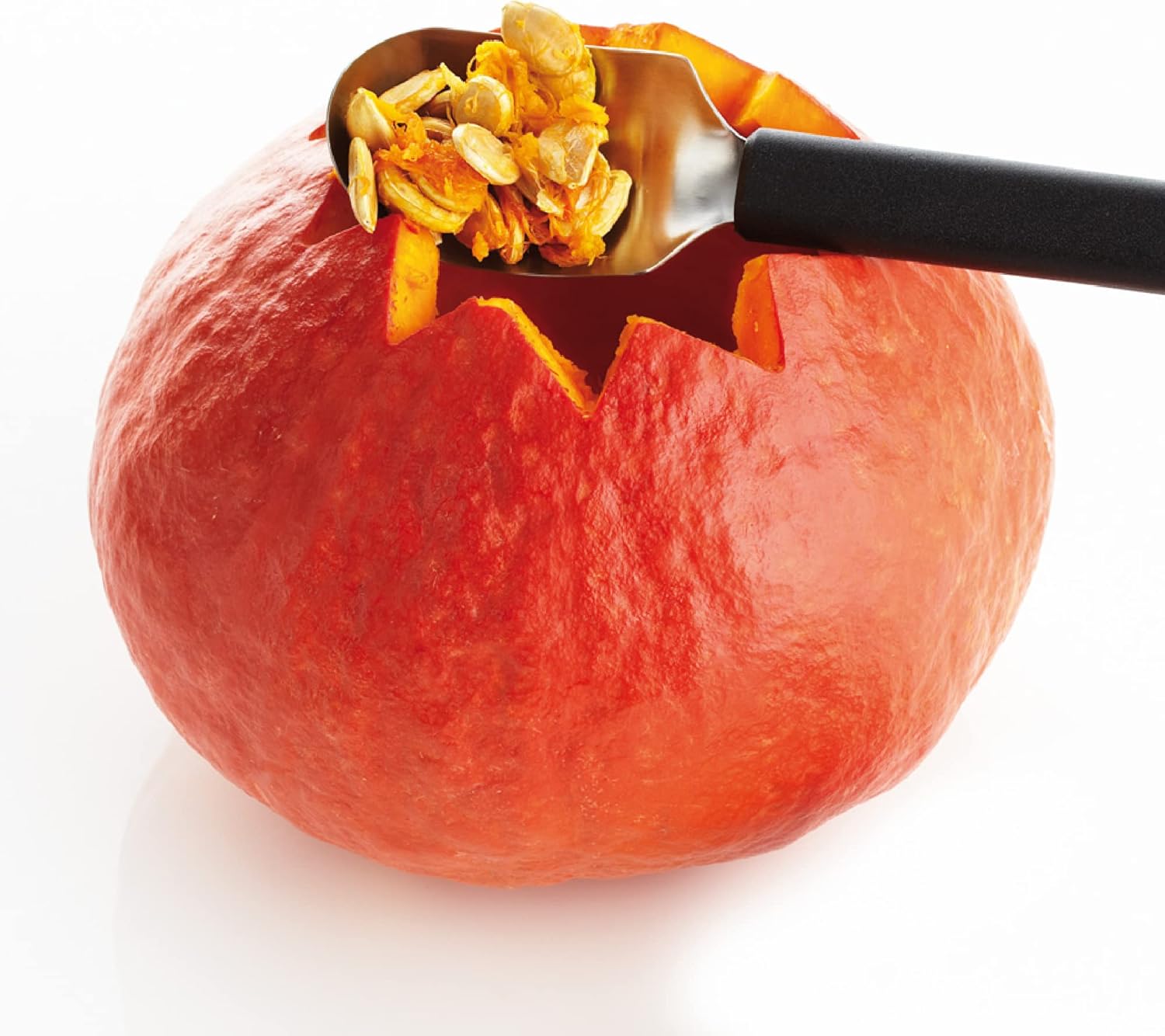 triangle Three-Piece Pumpkin Carving Set - Includes Stainless Steel Carving Saw, Angle Cutter & Scooper - GreenGrip Handle - Dishwasher Safe - Made in Germany