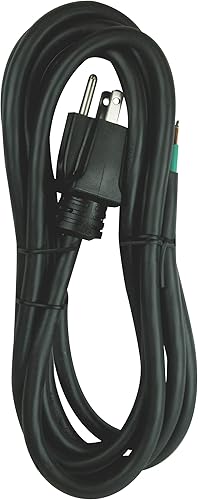 Clear Power Cable de alimentación resistente de 3 hilos, 143 SJT de 10 pies, cable de repuesto para herramientas eléctricas y electrodomésticos,