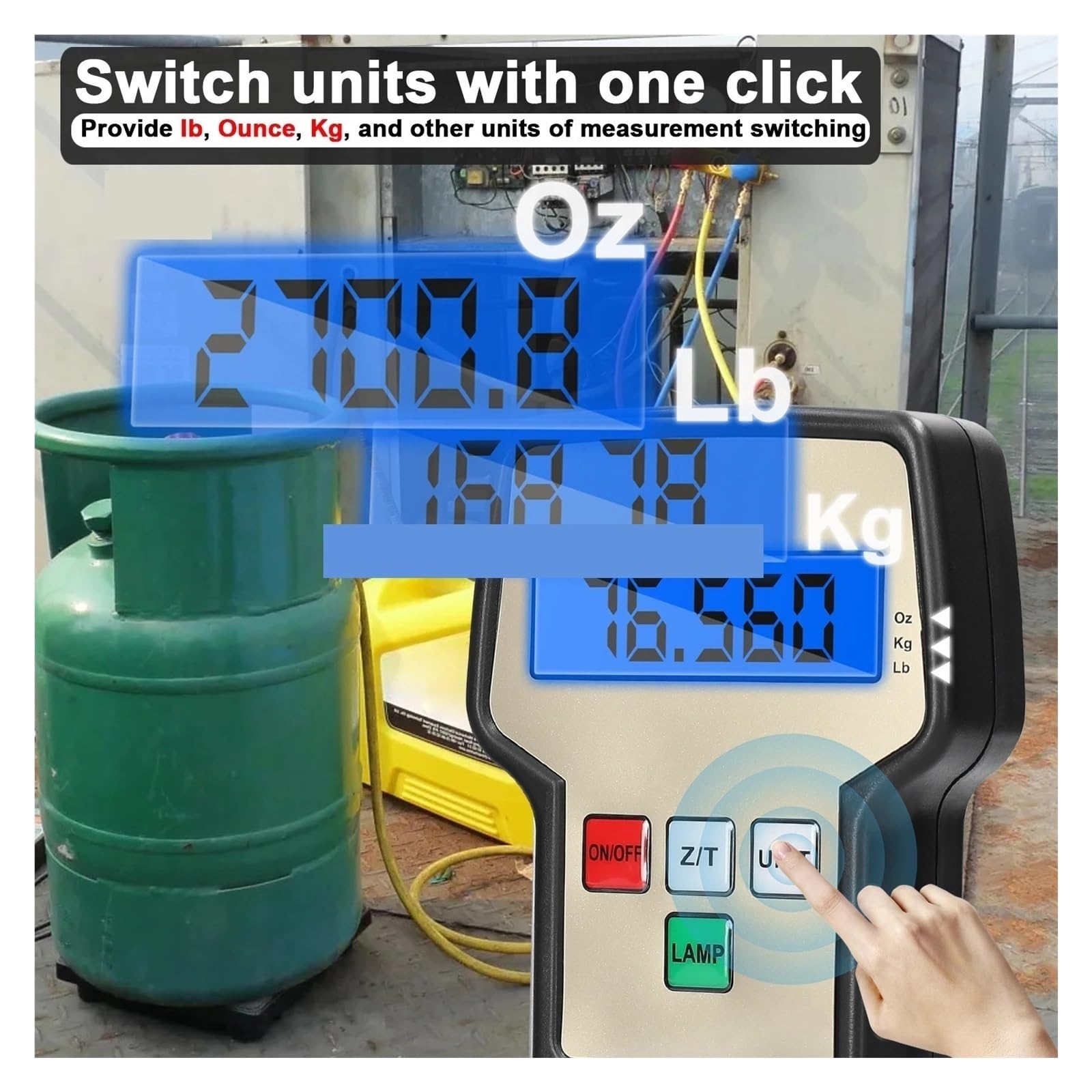 Wysoka Precyzja Wagi Elektronicznej Cyfrowa Waga Chłodnicza Do Uzupełniania Czynników Chłodniczych W Urządzeniach Centralnej Klimatyzacji PrzenośNa, O Wysokiej Precyzji