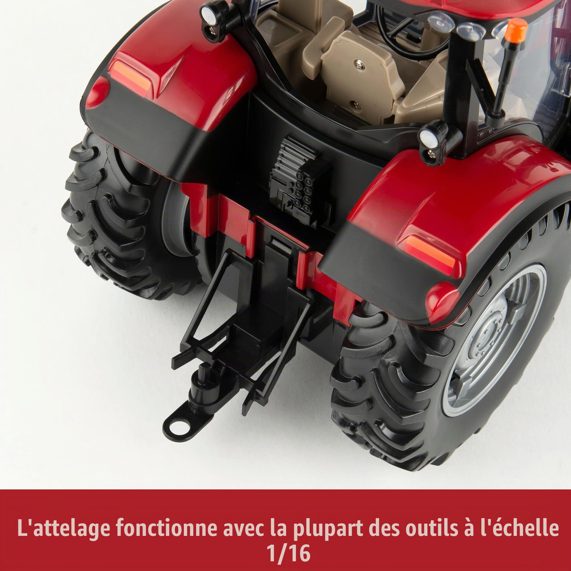 Britains Tomy Jouet Radiocommandé Big Farm Case IH Maxxum 150, Tracteur pour Enfants, Jouet Tracteur Compatible avec Les Jouets à l'Échelle 1:16, pour Les Collectionneurs et Enfants à Partir de 3 Ans