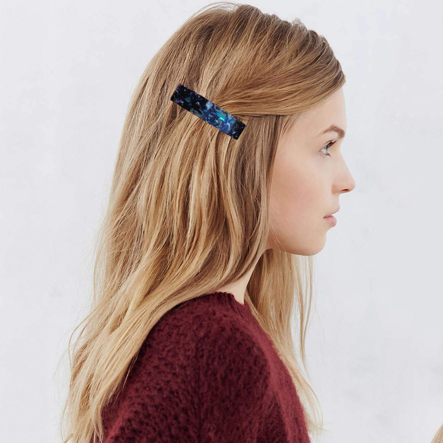 Amazon.com : ZYNERY 10 Pieces French Elegant Rectangle Hair