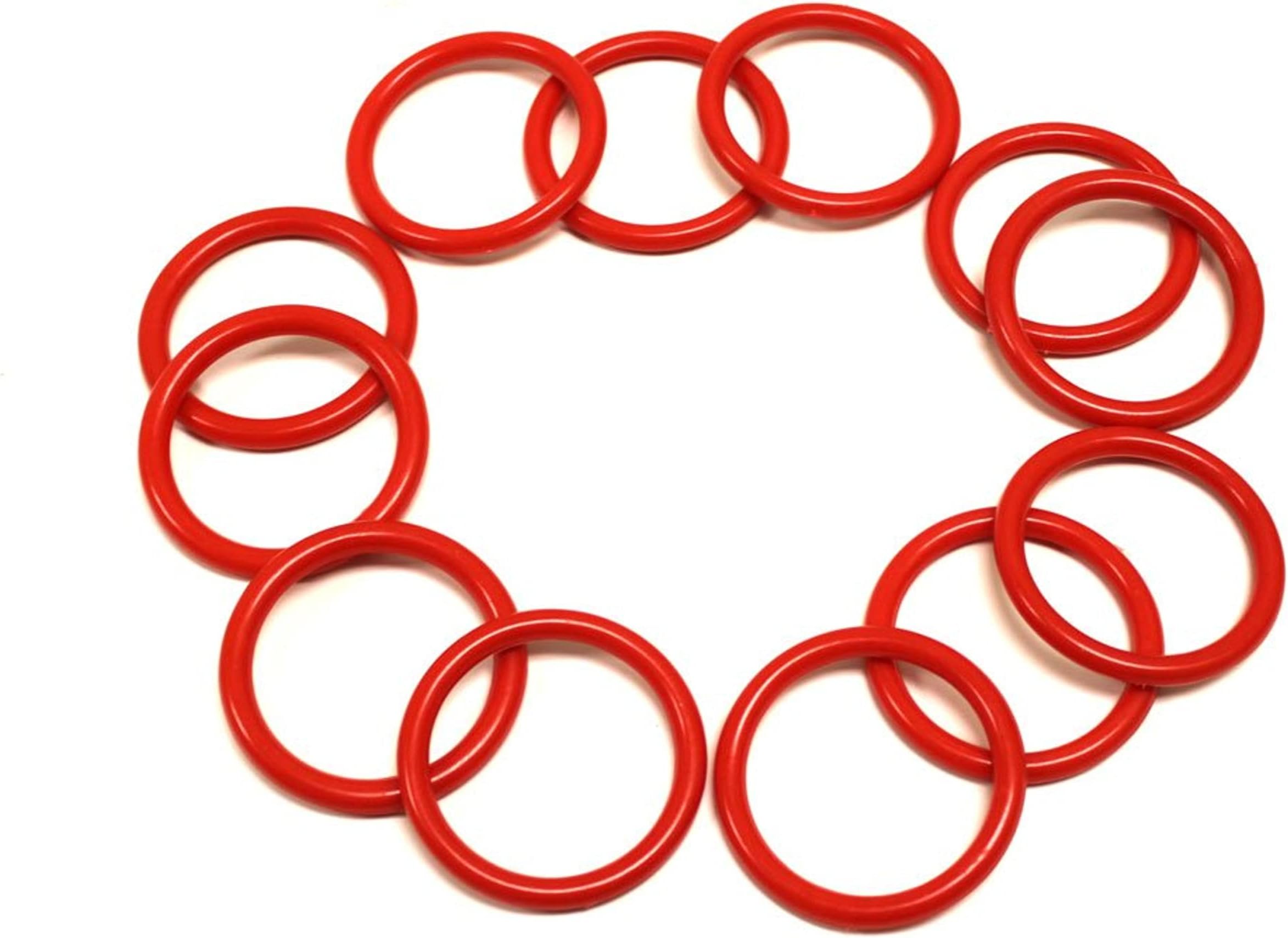 12 Pack Small Ring Toss Rings - for Carnival Games, Backyard, Outdoor, and Other Parties and Events - 2.5" in Diameter
