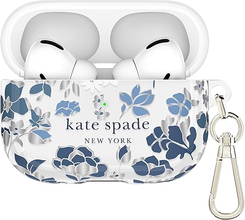 Vista 7 de kate spade new york Funda protectora para AirPods Pro 3 con clip de anillo para llavero, diseño de puntos de cereza, compatible con AirPods Pro