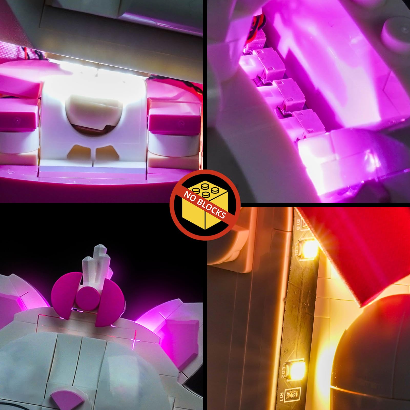 Led Licht Set Kompatibel mit Lego 43286 The Aristocats Adorable Marie (Kein Modell), Dekorationsbeleuchtungsset Compatible with Lego The Aristocats Adorable Marie Bausteinen Modell