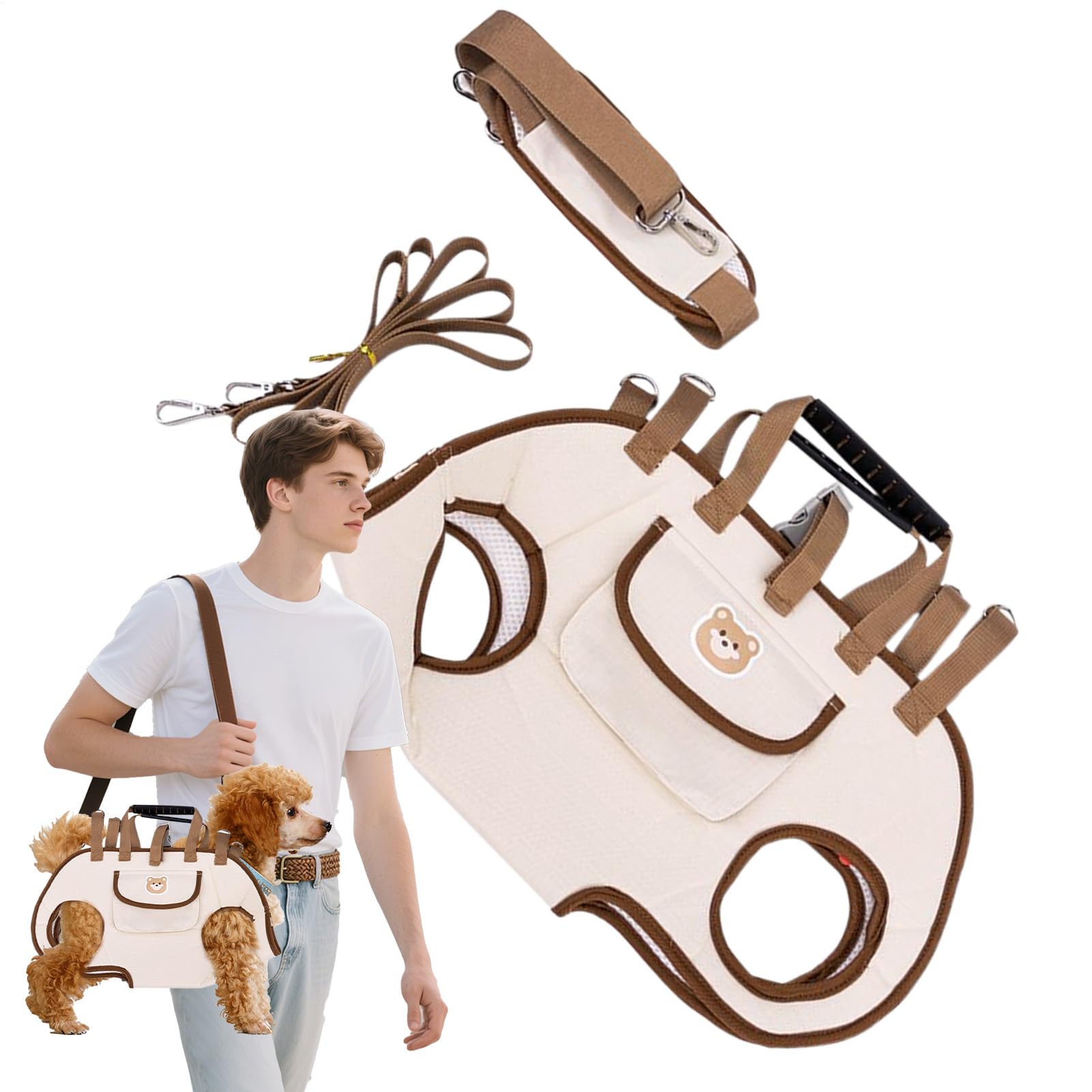 Portaperros impermeable para evitar que tu mascota se moje durante el camping exterior