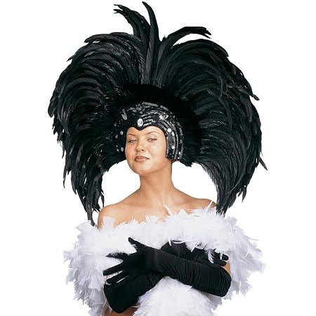 NET TOYS Grand Masque A Plumes Vénitien Colombine Masque Rio Rouge