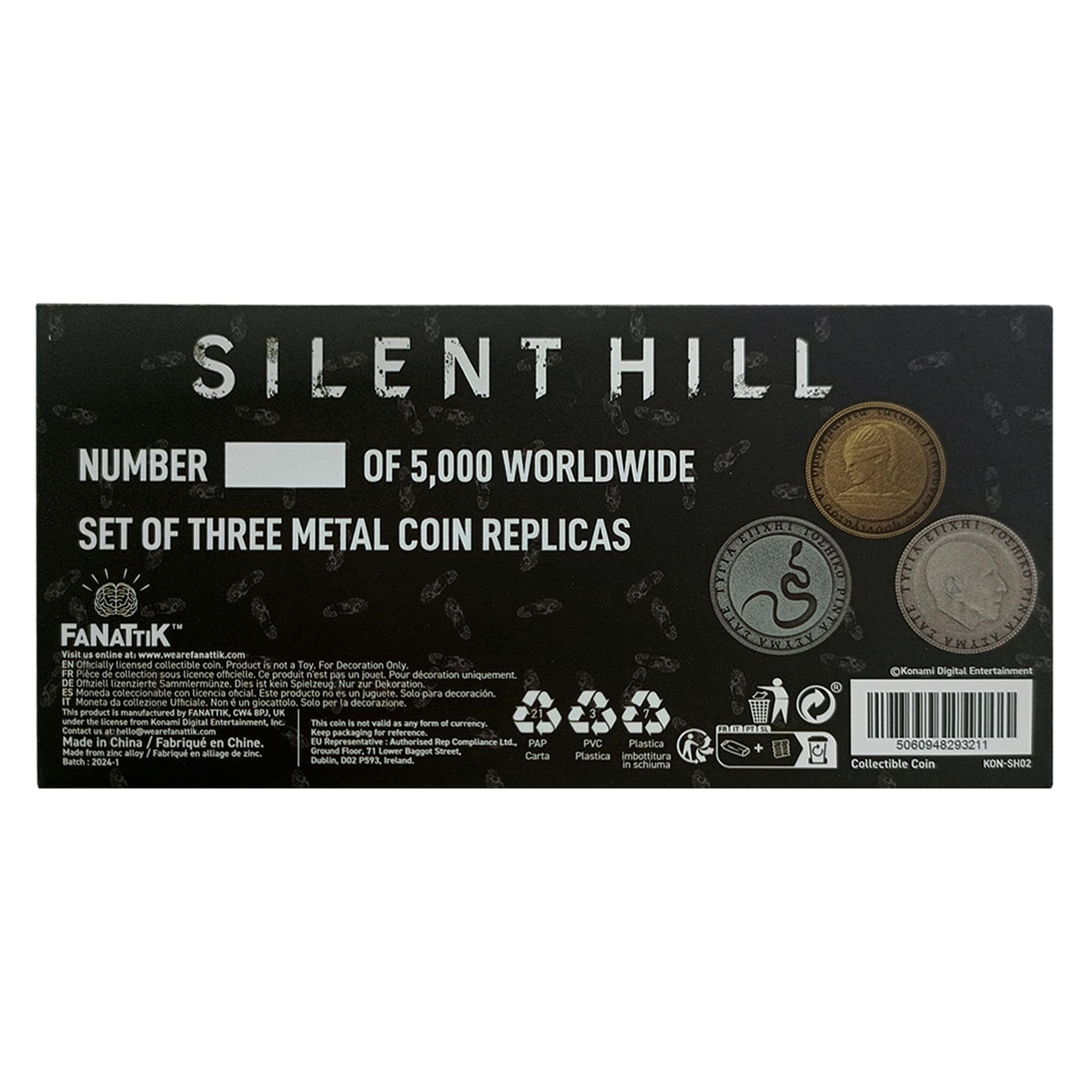 Fanattik Silent Hill - Juego de Rompecabezas de edición Limitada Room 105