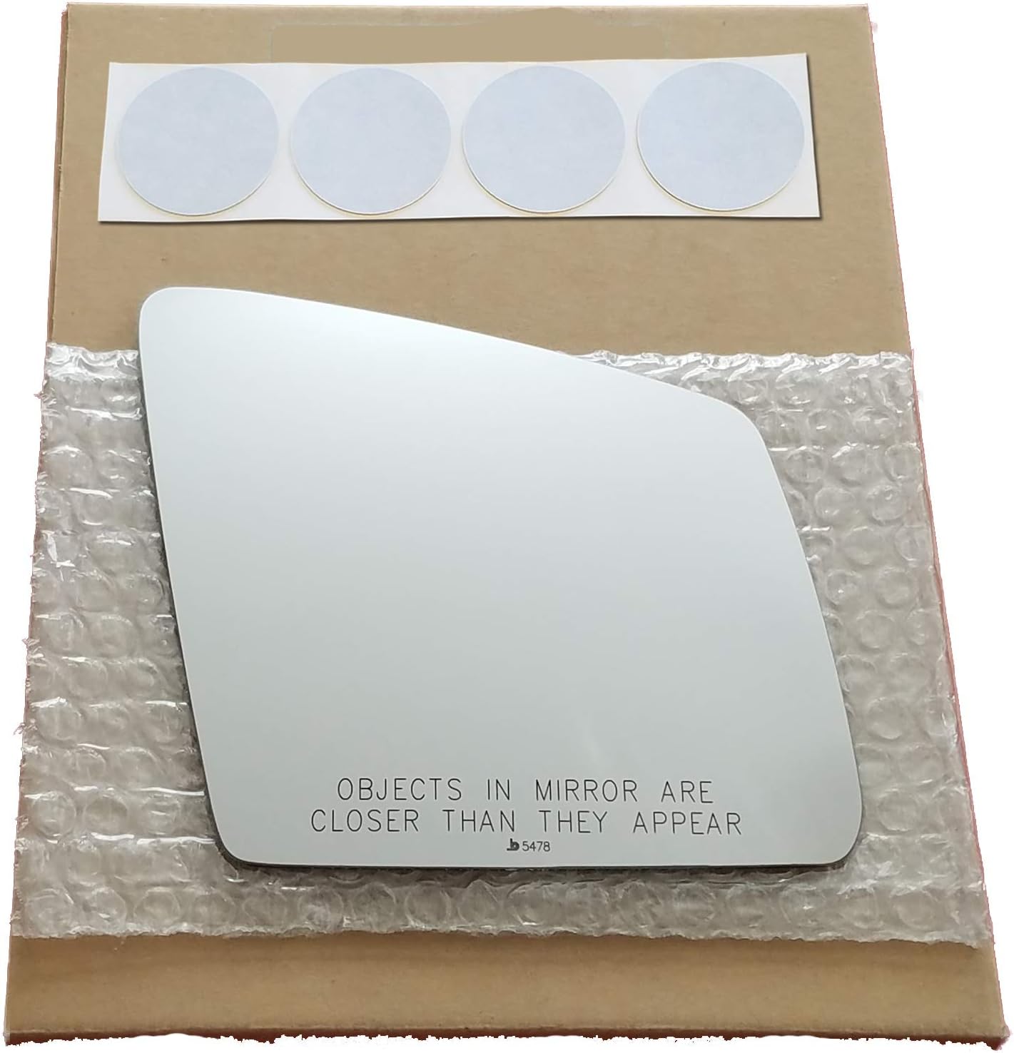 Mirror Glass Replacement + Adhesive Pads for 2011-2015 Mercedes-Benz ML350 Passenger Side - Fits Heated OEM Mirror Only (2011 2012 2013 2014 2015 11 12 13 14 15)