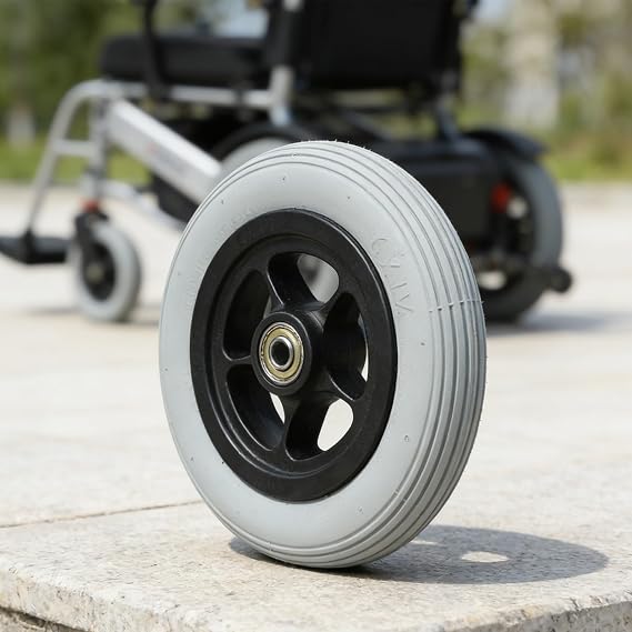 For Ottobock Specific Front Wheel for Motorized Wheelchairs 15 cm Outer Diameter Reinforced Metal Hub (42 by 6-inch)
