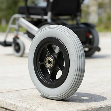 For Ottobock Specific Front Wheel for Motorized Wheelchairs 15 cm Outer Diameter Reinforced Metal Hub (42 by 6-inch)