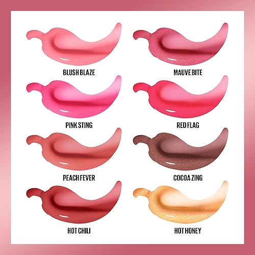 Miniatura 6 de MAYBELLINE Lifter Gloss Lifter Plump, brillo labial con chile y 5% Maxi-Lip, bandera roja, rojo transparente, 1 unidad