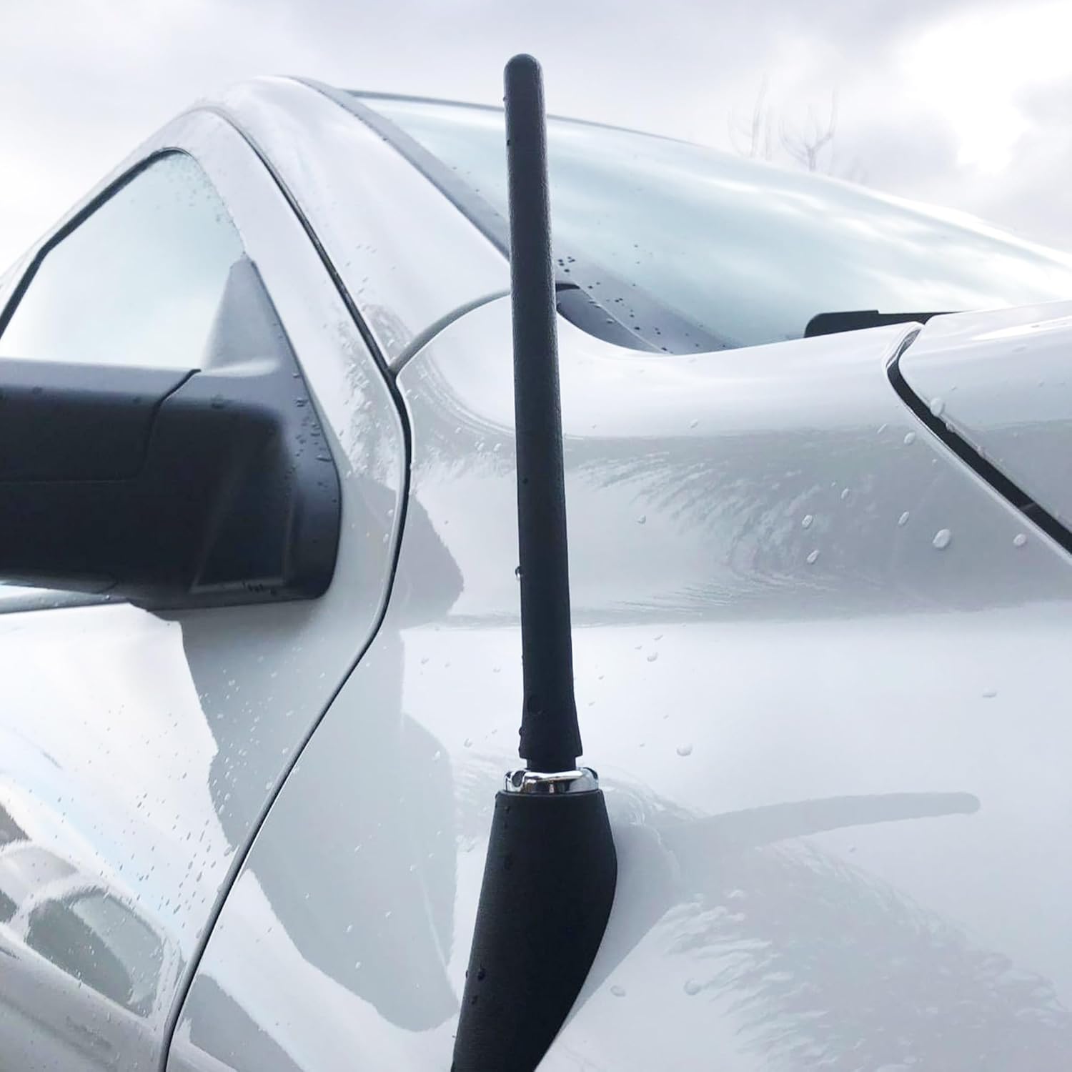 KSaAuto Short Antenna for Dodge Ram 1500 2500 3500 2009-2025 2026, Ram Classic Warlock Truck Antenna Replacement, 6 3/4 Inch Car Wash Proof Dodge Ram 1500 Accessories for FM AM Radio Reception