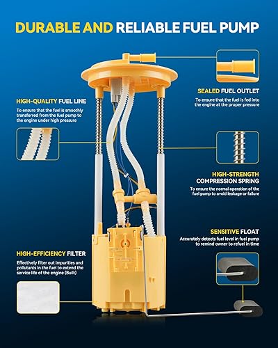 Miniatura 532 de PHILTOP Electric Fuel Pump Assembly Fits For Chevrolet S10 1985-1991, GMC S15 1985-1990, GMC Sonoma 1991, GMC Syclone 1991, SP06B1H