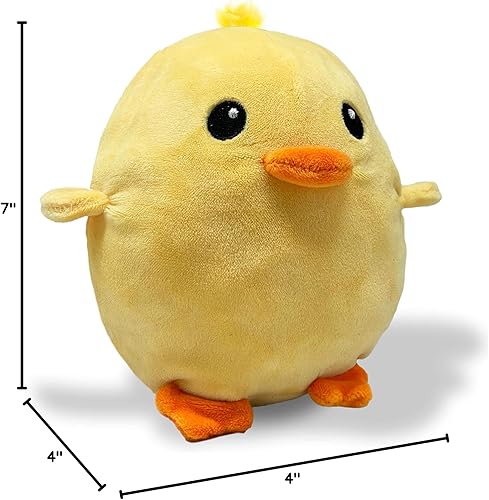 Miniatura 7 de Peluche reversible de pollo a huevo  Feliz + triste  Muestra tu estado de ánimo  Peluche para aliviar el estrés de 7 pulgadas