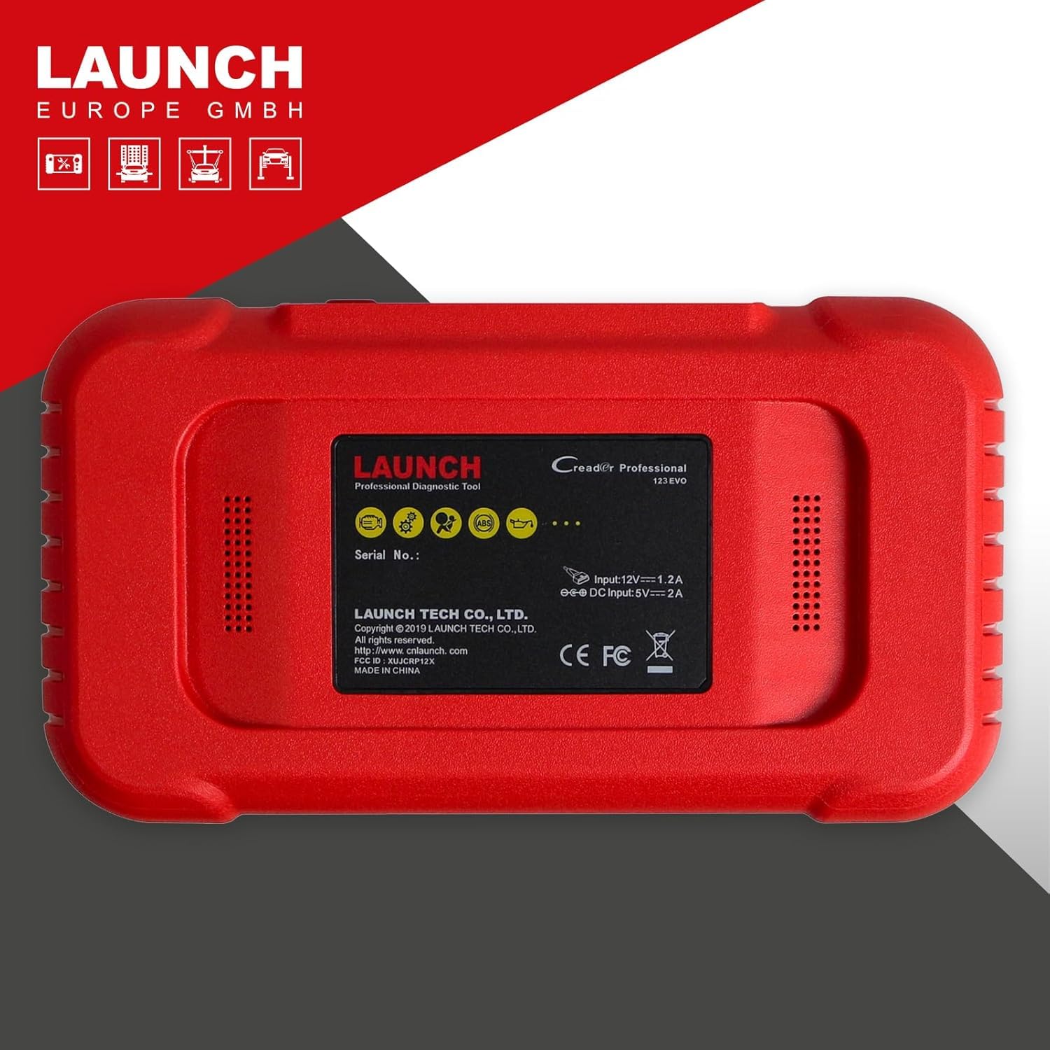 LAUNCH Europe CRP 123 EVO to na systemie Android DIY diagnostyka. Aktualizowanie oprogramowanie bezpośrednio przez WIFI, funkcje z OBD II, silnika, automatycznej skrzyni oleju, ABS i SRS itd.