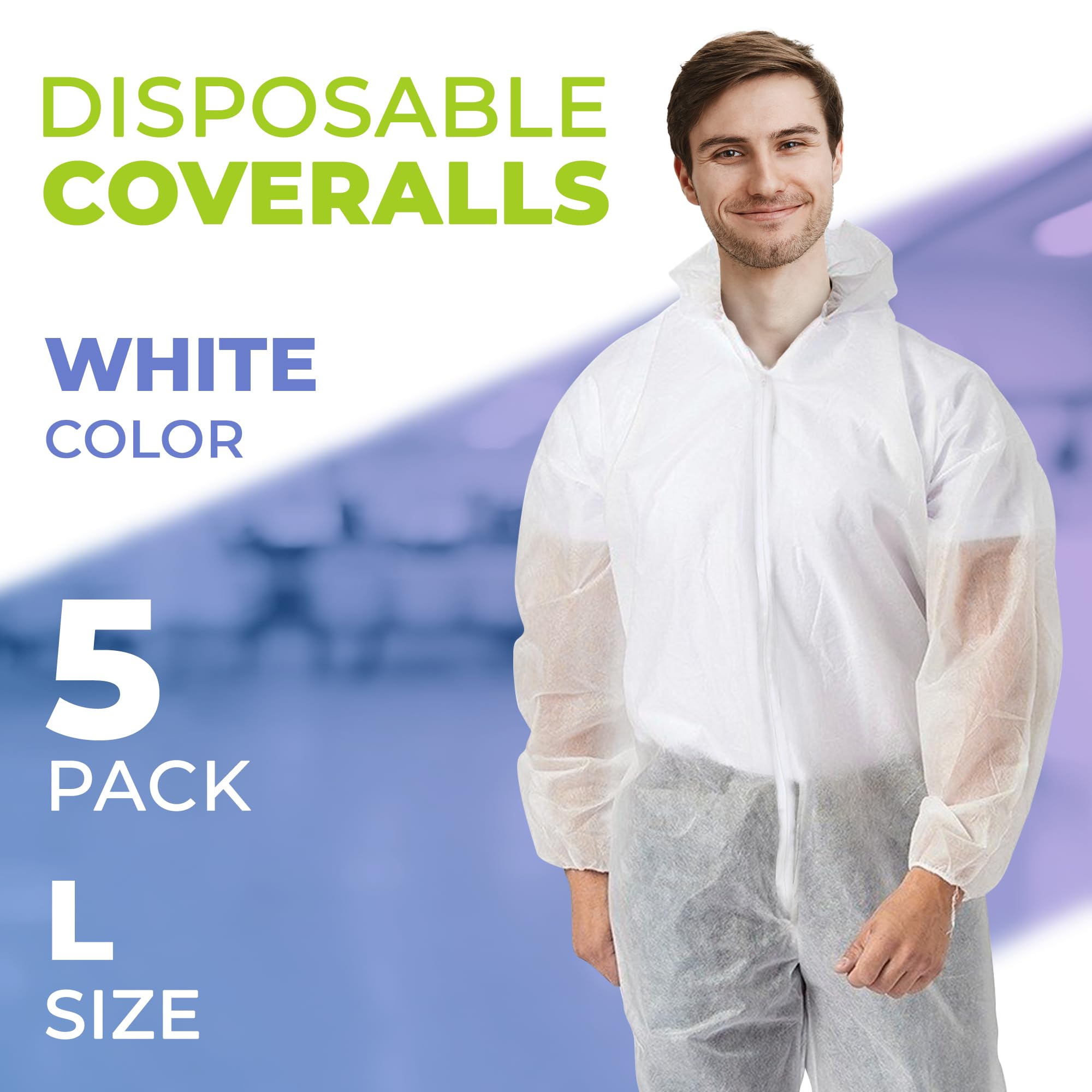 Amazon.com: AMZ Disposable Coveralls with Hood, Boots and Zipper