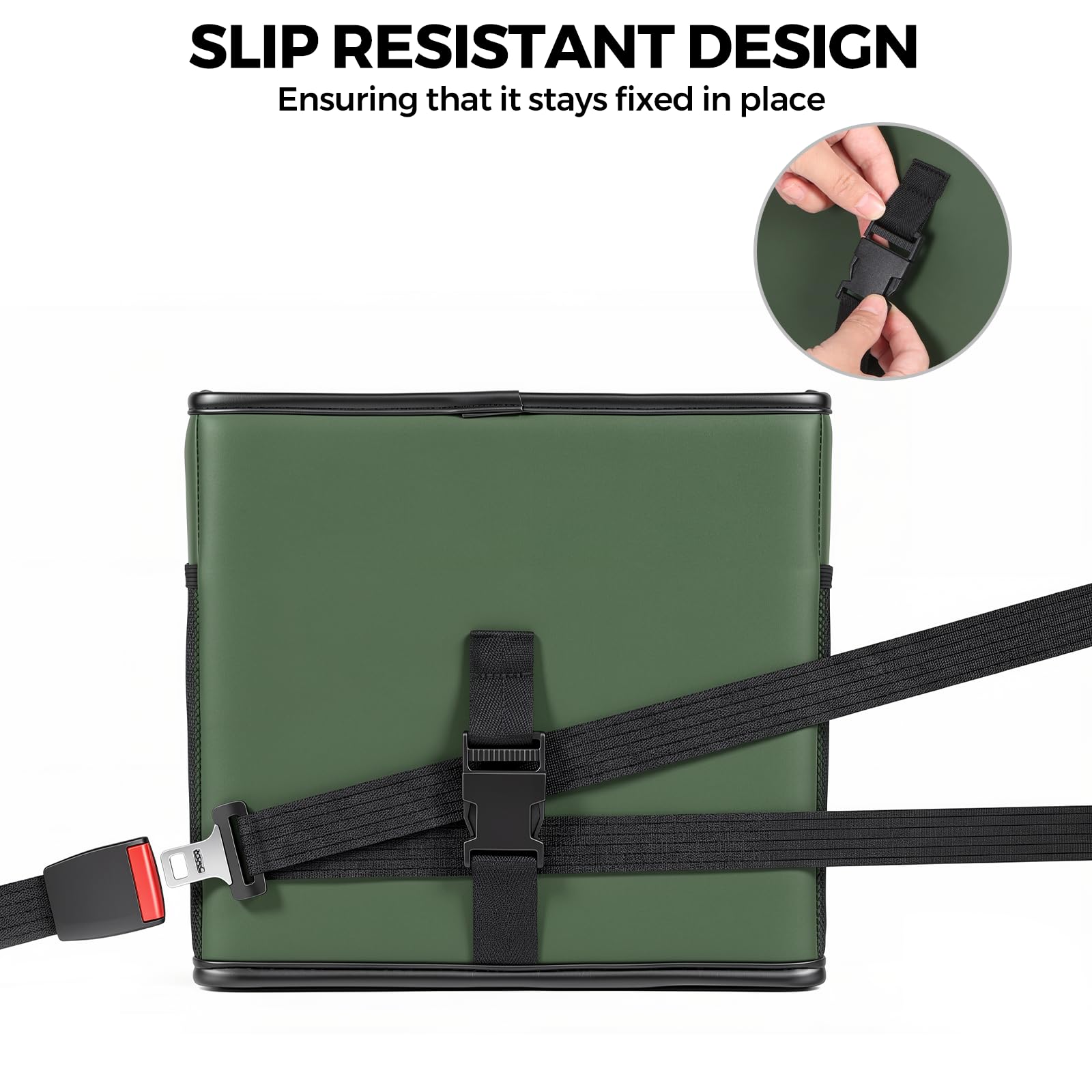 WHHMK Organizer per sedile posteriore dell'auto, in pelle robusta, con portata di 10 kg di peso, organizer per sedile anteriore, organizer da pavimento e portaoggetti utilizzato per SUV, camion