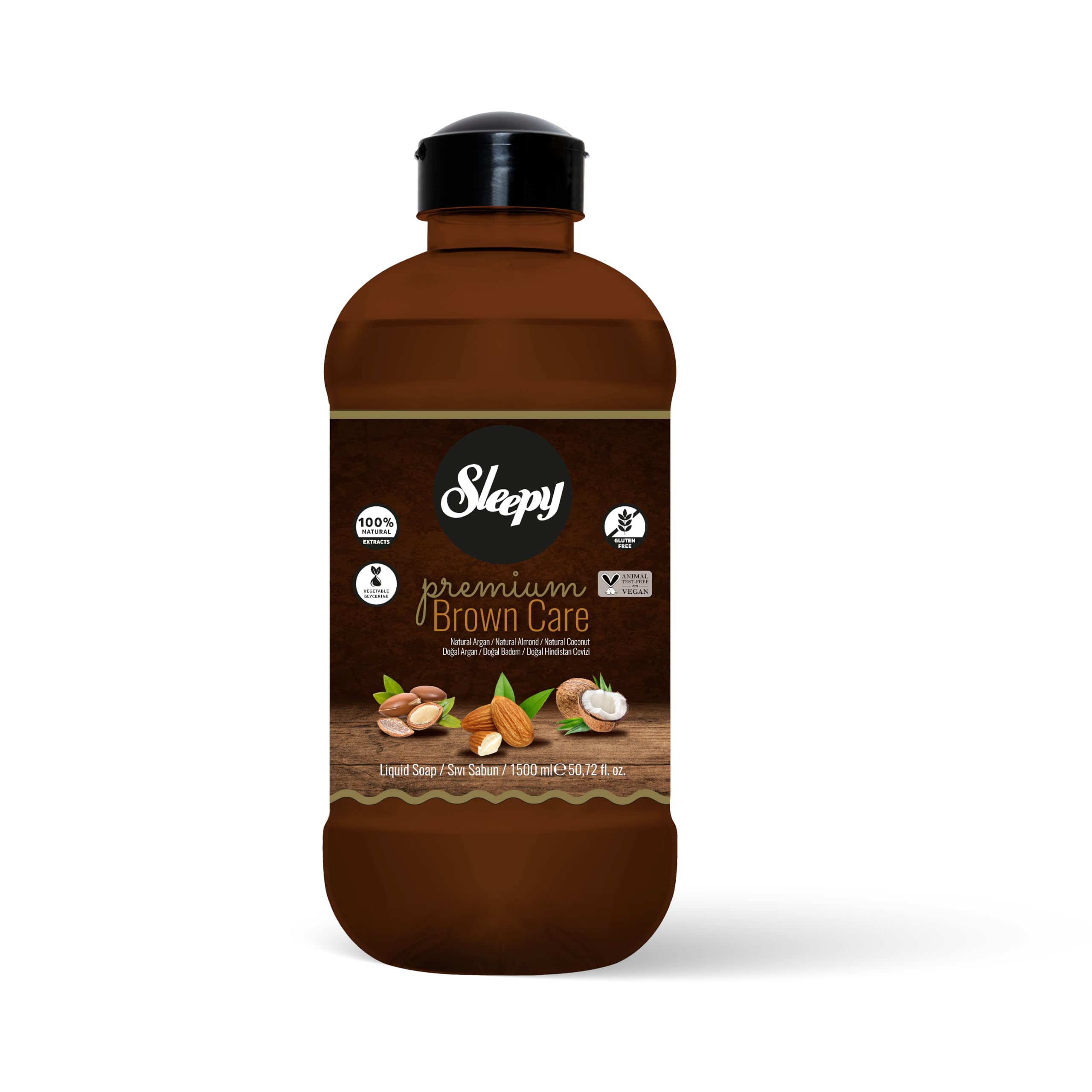 Sleepy Sıvı Sabun Premium Brown Care 1500 Ml