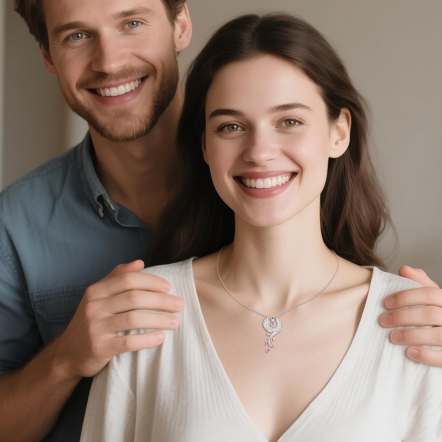 Phoenix Necklace S925 Sterling Silver Rising Phoenix Pendant Jewelry Gifts for Men Women - Image 5