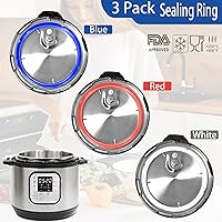 Vista 9 de Paquete de 3 anillos de sellado de 6 cuartos para anillos de sellado instantáneo de ollas de repuesto para sello instantáneo de olla de 5/6 cuartos