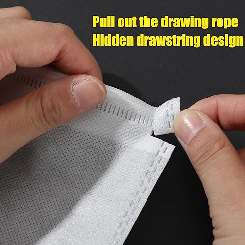 Miniatura 3 de 40 bolsas de almacenamiento con cordón a prueba de polvo, bolsa de almacenamiento transpirable de tela no tejida, bolsas de polvo para bolsos, bolsa