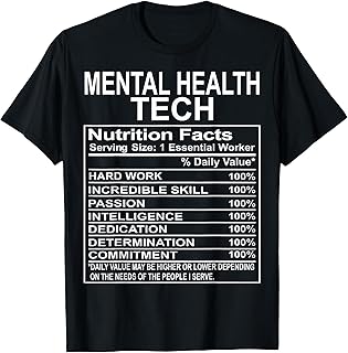 Mental Health Technician Gifts Appreciation Funny T-Shirt