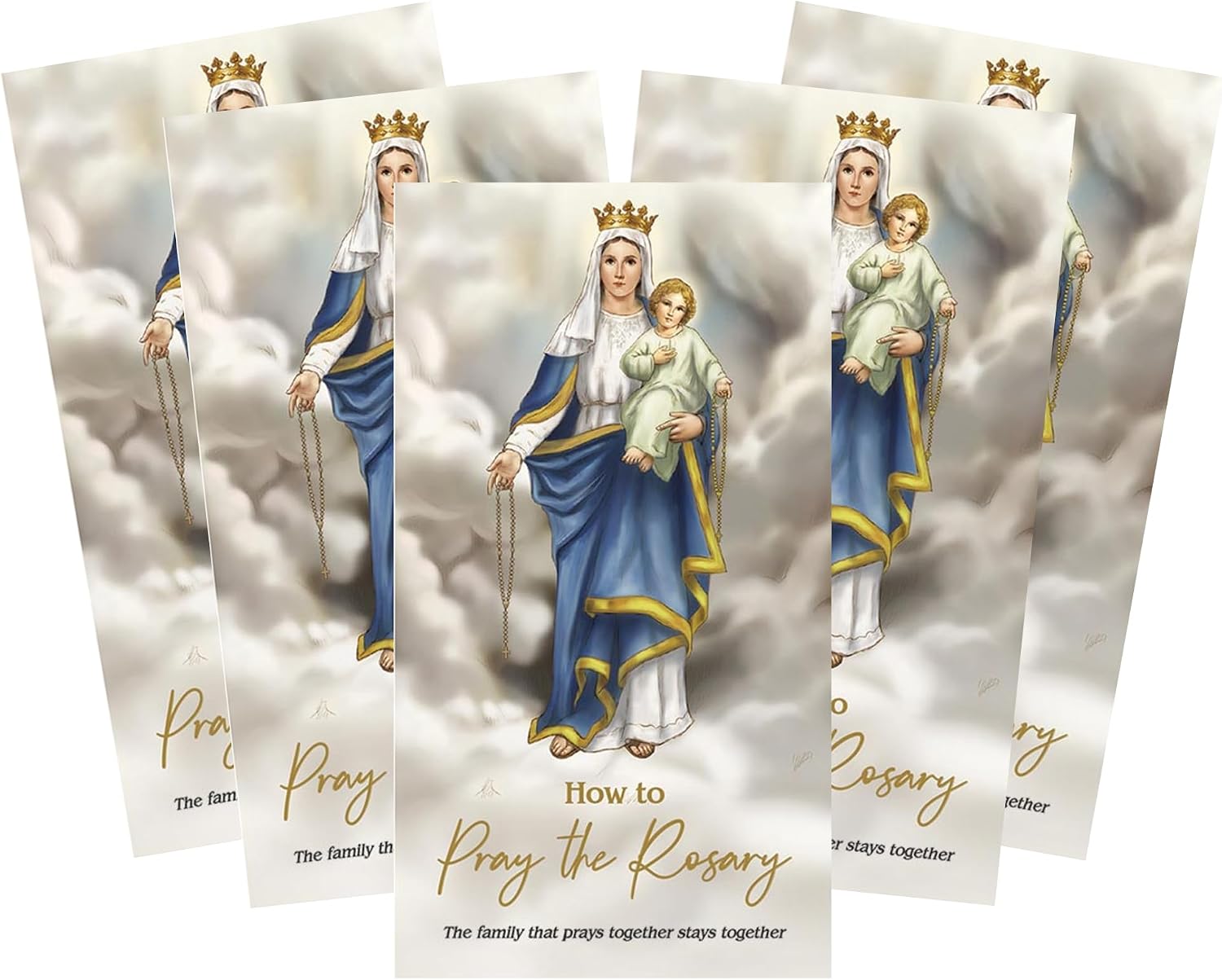 Amazon.com : Needzo How to Pray the Rosary Trifold Card - Inspirational ...