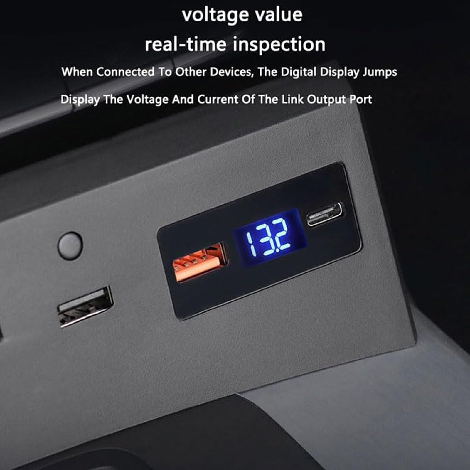Cargador De Coche Inalámbrico para Audi Q5L 2018-2022 Panel De Accesorios De Consola Central,Cargador De Teléfono De Carga Rápida Qi De 15 W con Puertos USB para Cualquier Teléfono Habilitado P