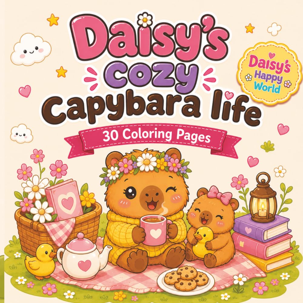 Daisy's Cozy Capybara Life: Comfort, Calm & Cute Capybara Fun (Daisy's Happy World)