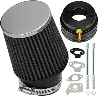Mini Bike Air Filter Adapter Kit Replacement for 79cc 80cc 97cc 100cc 2.5hp Engine Baja DoodleBug DB30 Motovox MBX10 MBX11 MBX12 Monster Moto MMB80 Coleman RB100 Lifan Parts