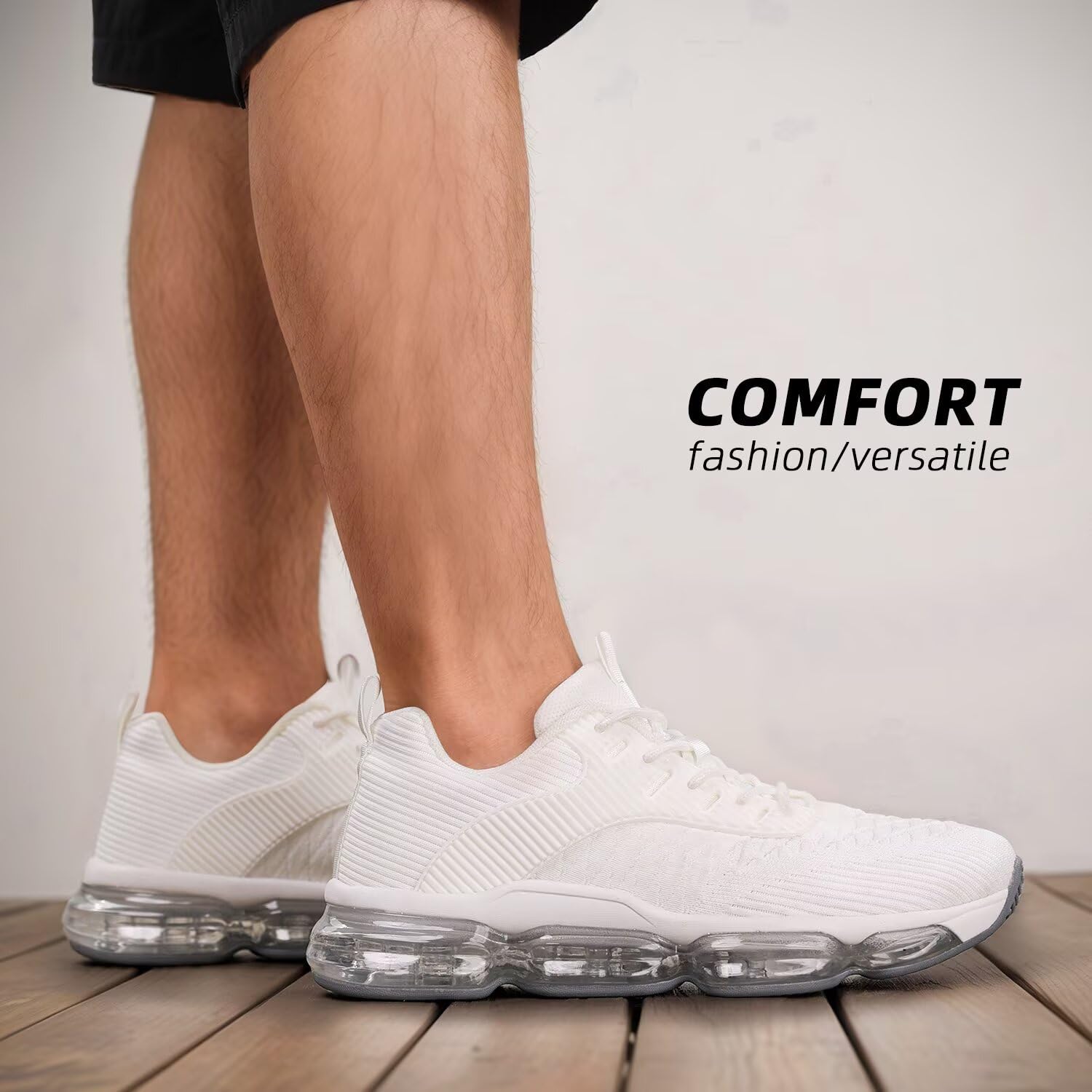 Socviis Herren-Laufschuhe, rutschfest, Workout, Freizeit, Sport, Walking, Basketball, Sneaker, modisch, Tennis, Fitness, Turnschuhe