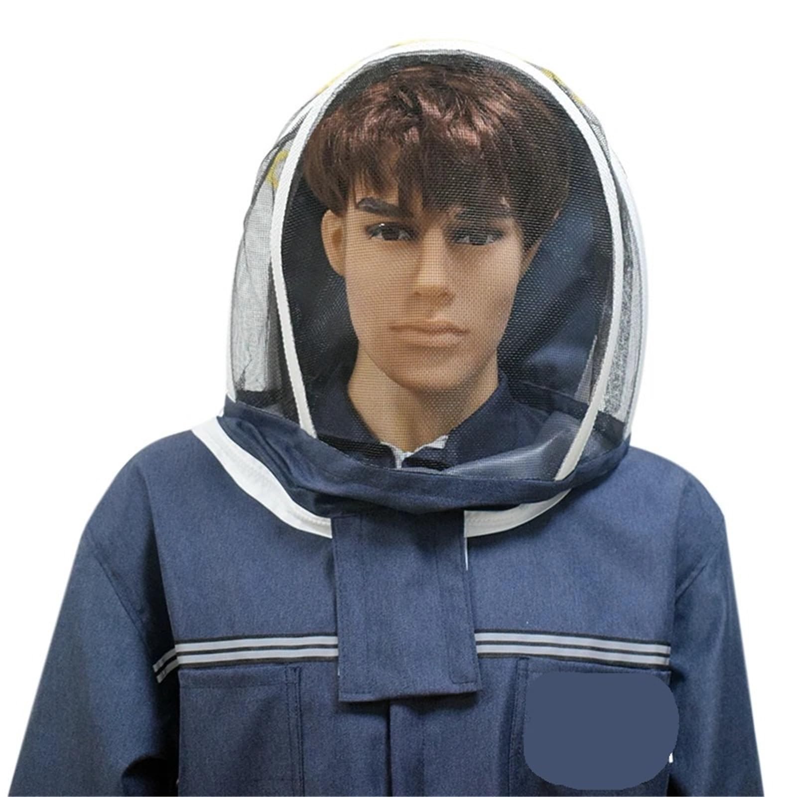 Traje de apicultor Profesional Chaqueta de apicultura con ventilación corporal completa y capucha velo protección. Ropa apicultor(XXL)
