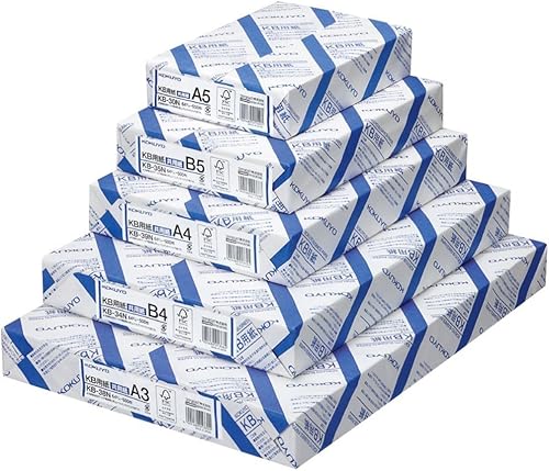 Miniatura 7 de Kokuyo Papel KB B4 (9.8 × 13.9 pulgadas), 500 hojas, 64 gsm, 80 brillante - Perfecto para documentos legales, manuales técnicos y documentos de