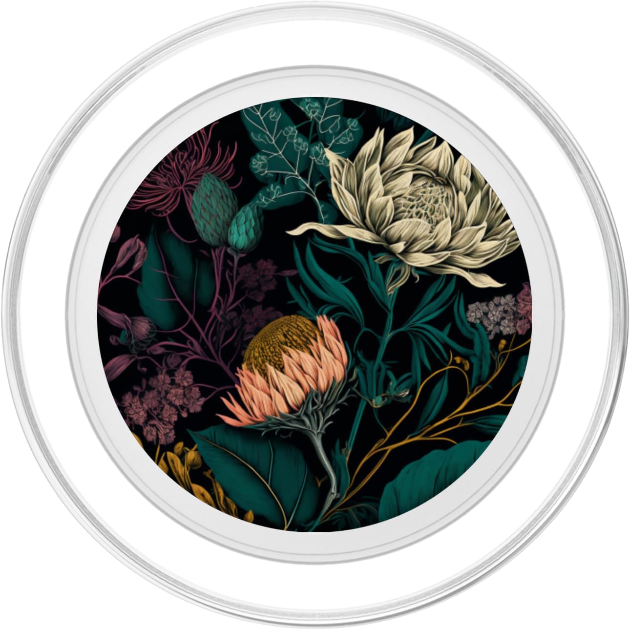 Botanical Pattern Design PopSockets MagSafe PopGrip for iPhone