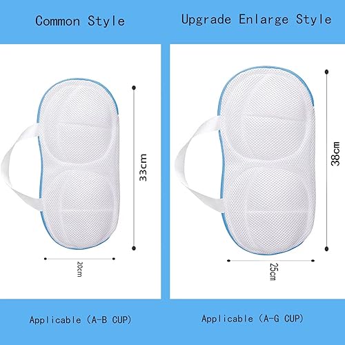 Miniatura 5 de Bolsas de lavado de brasieres para lavandería, bolsas de lavandería grandes para lavadora, se adapta a todas las copas, bolsa de lavado de brasieres