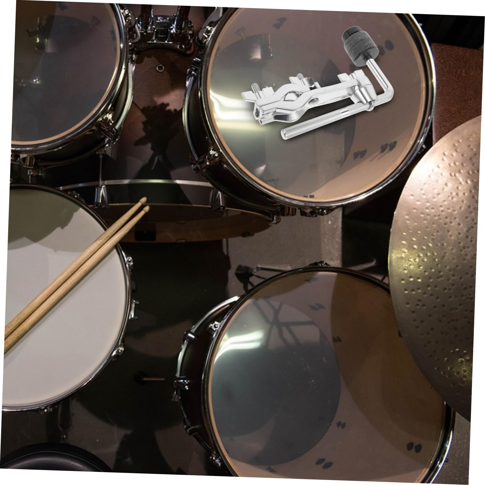 Vaguelly Clip de Extensión para Platillos de Batería Montaje Individual de Soporte para Instrumentos de Percusión para Platillos Musicales Escenarios de Jazz y Percusión