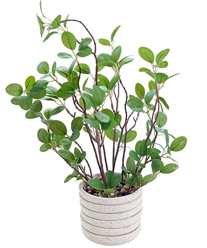 AlphaAcc 12.6" Artificial Plants Fiddle Leaf Fig Decorative Fake Plants