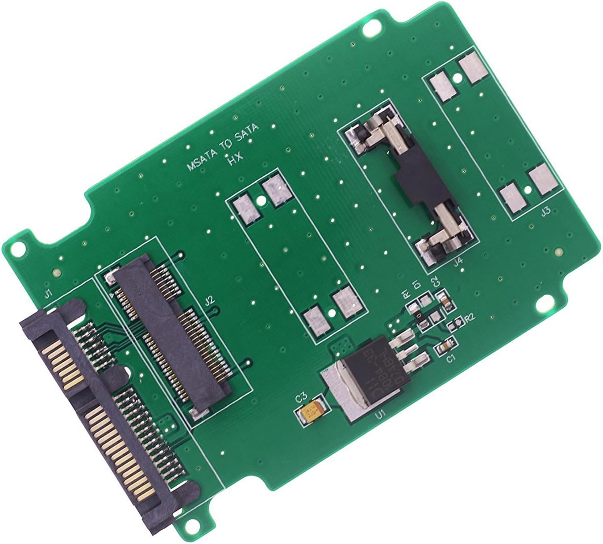 LEAGY 2.5 inch Green High Capacity High Power Serial mSATA to SATA Adapter
