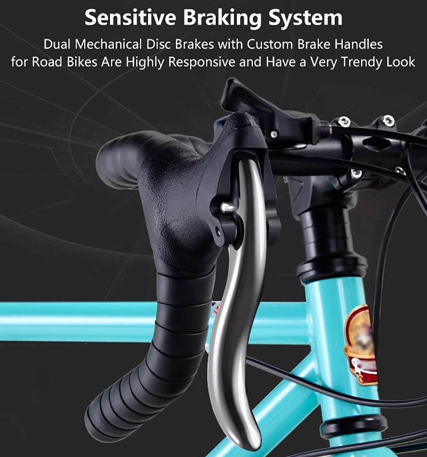 Bicicleta de Carretera 700C para Hombre y Mujer, 24/27/30 velocidades, Freno de Disco, Bicicleta de Carreras para Hombre y Mujer