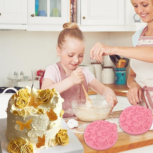 Miniatura 7 de 1 molde de mariposa para fondant, moldes de silicona para chocolate con insectos de animales lindos para decoración de pasteles de boda, decoración