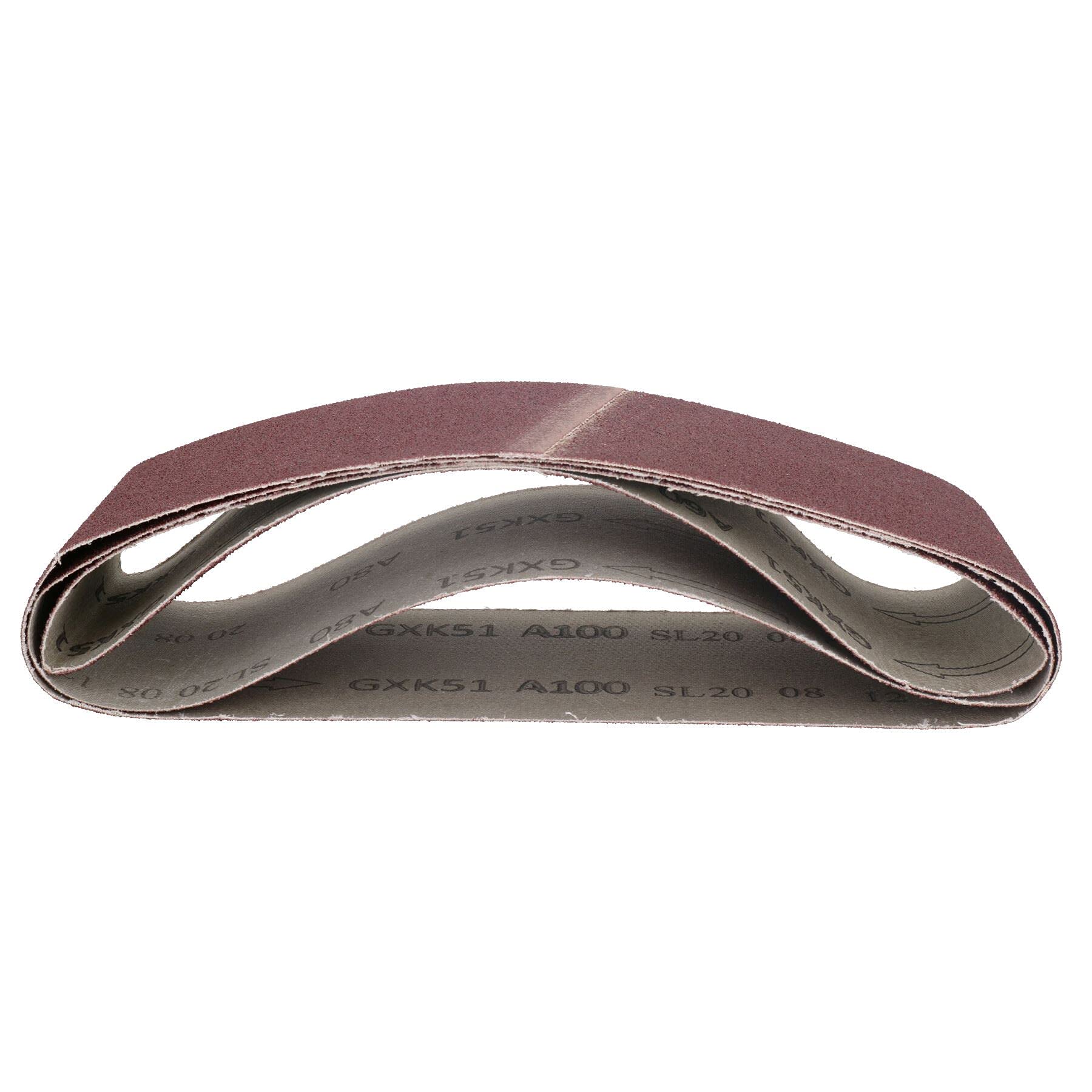 533 mm x 75 mm, grana mista, nastri abrasivi per levigatrice, 60 pezzi