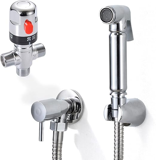 Xcel Home™ Thermostatic Chrome Brass Bidet Douche Set Quality Muslim Shattaf Shower Head