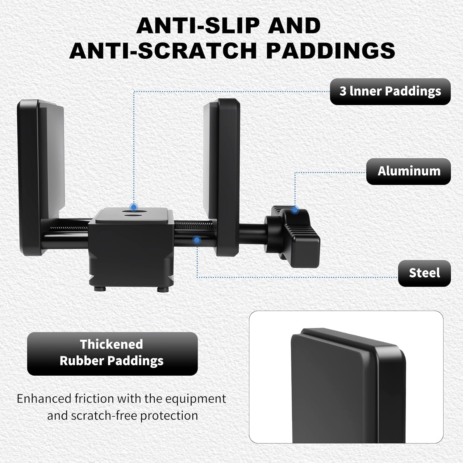 Rifle Saddle Mount, Hunting Shooting Tripod Rest with Quick Release Plate, Universal Rest Head Clamp Mount for Shooting, Hunting, Practices, Outdoors